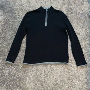 Half zip waffle shirt